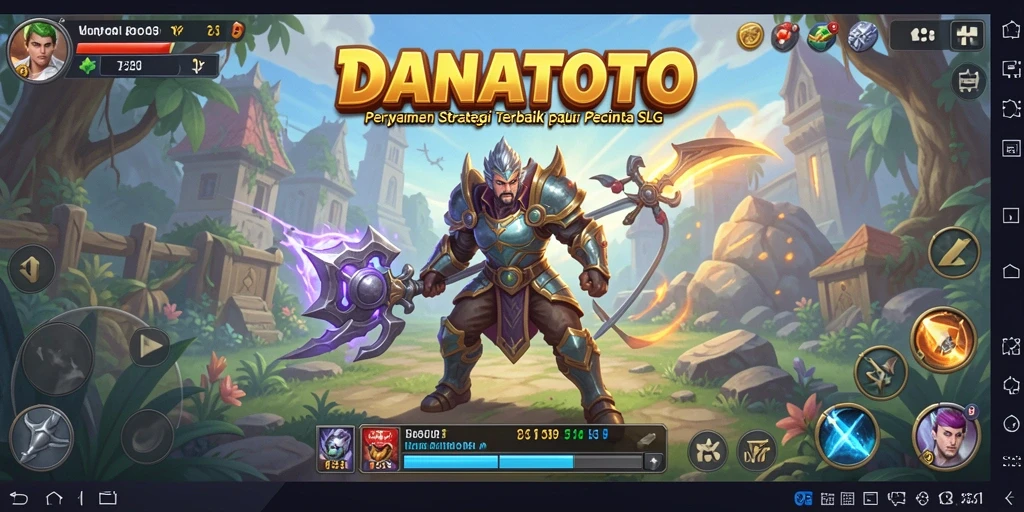 Tampilan gameplay DANATOTO yang strategis dan menantang.