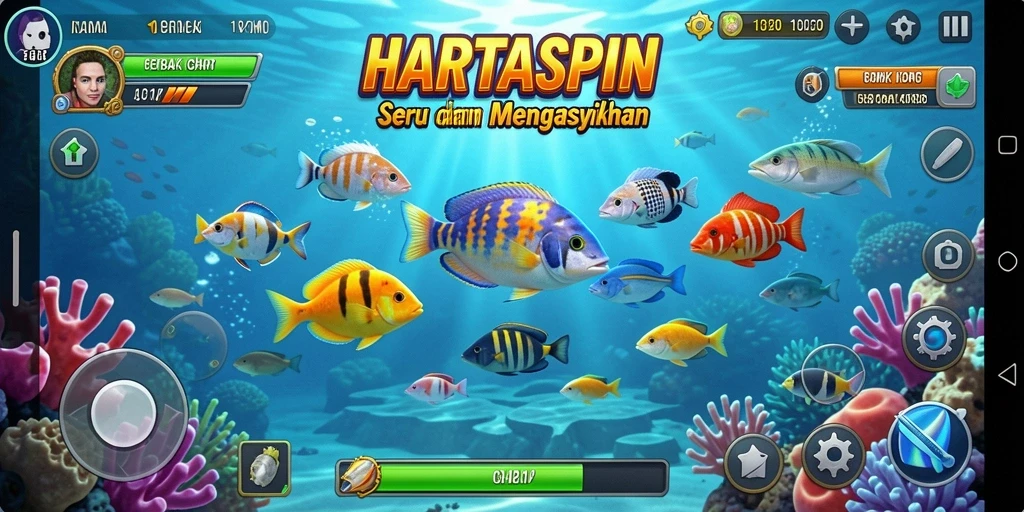 Gameplay seru menembak ikan dengan grafis menakjubkan.
