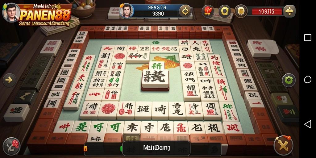 Gameplay menarik dari PANEN88 dengan tampilan ubin Mahjong.