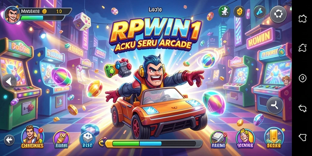 Screenshot RPWIN1 menunjukkan aksi seru dan grafis yang menawan di dunia Arcade.