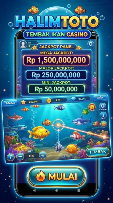 Tampilan utama aplikasi halimtoto dengan navigasi intuitif.